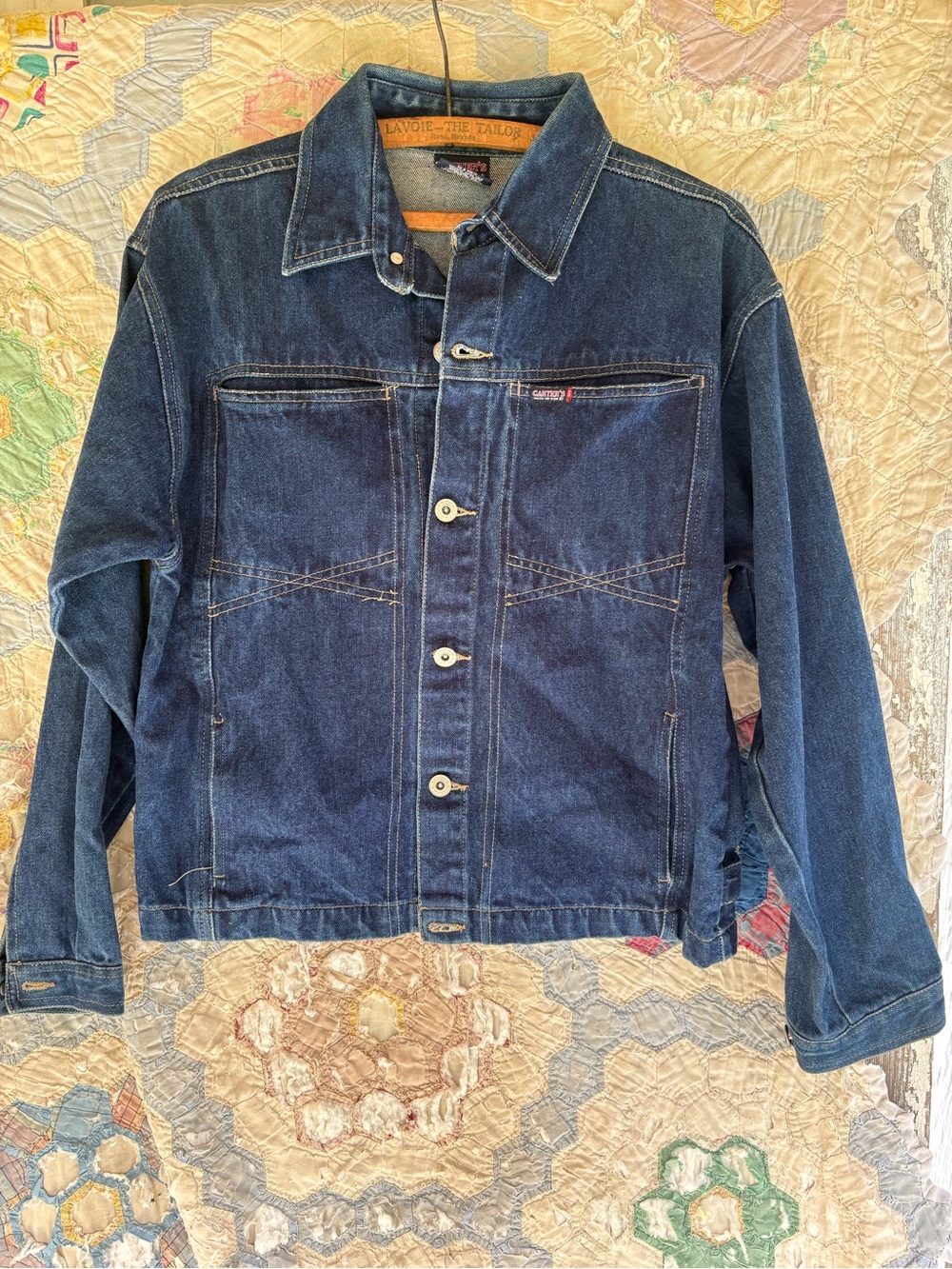 Vintage Trucker Denim Jacket Lightweight Womens 14/16